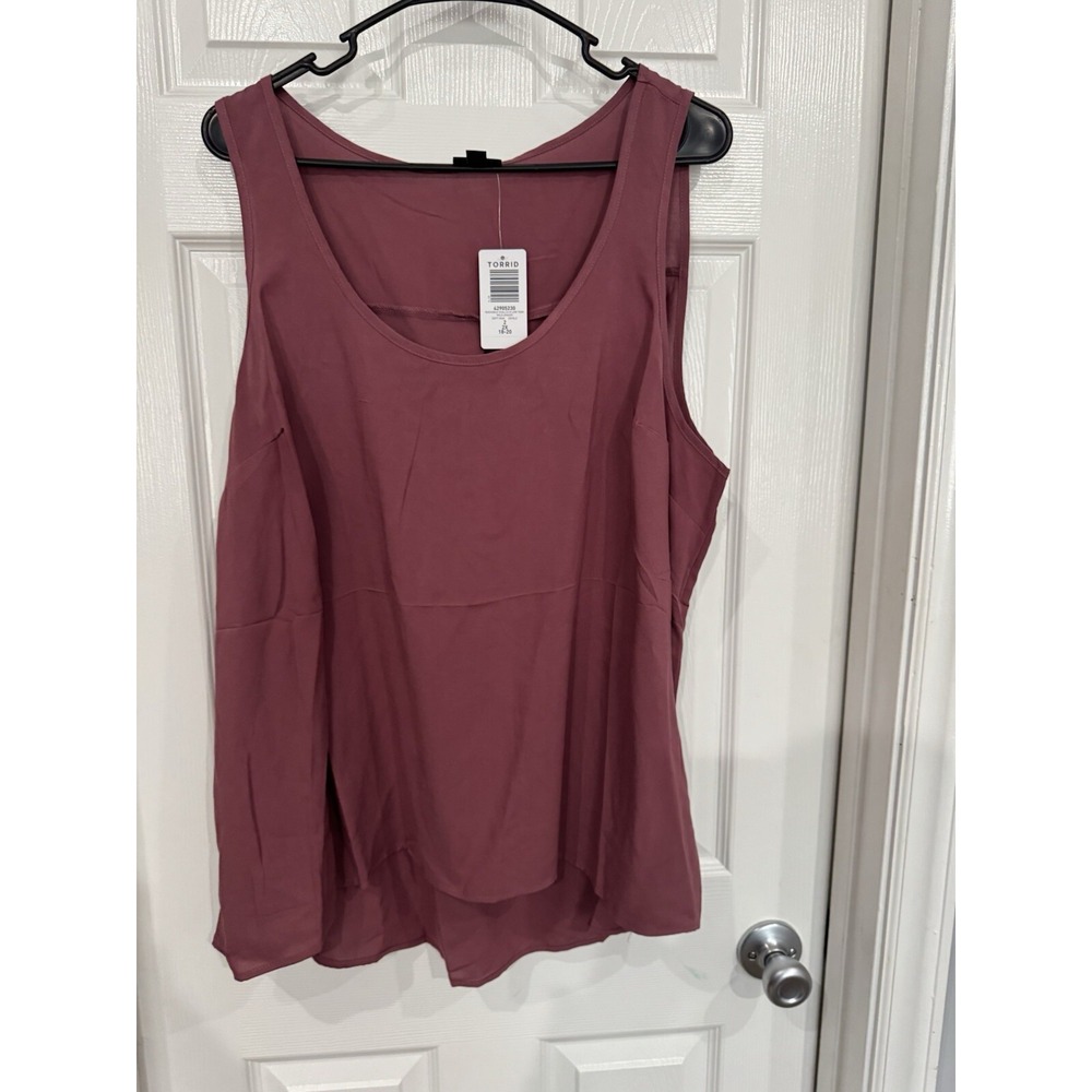 Torrid challis tank Hi‎ Low wild Ginger Size 2 nwt read
